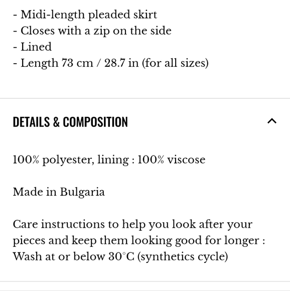 Sezane Dino Midi-Length Pleaded Skirt - Picture 7 of 13